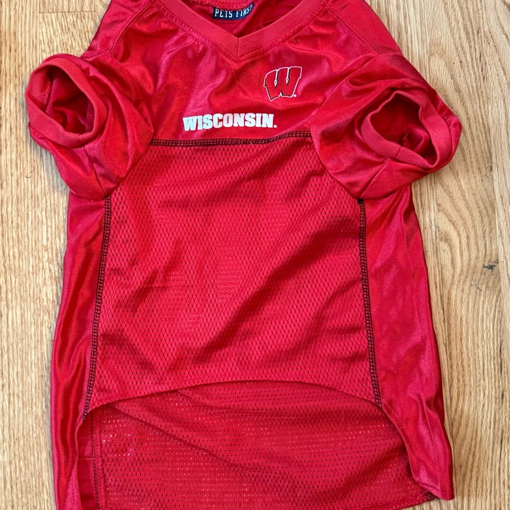 Wisconsin Badger Pet Jerseys And Bandanas Lot College University Badgers Dog - Picture 12 of 13